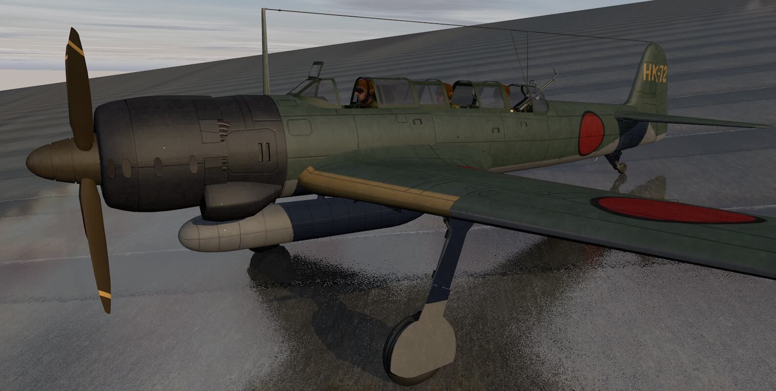Nakajima C6N1 Saiun - aka Myrt 3D model_7