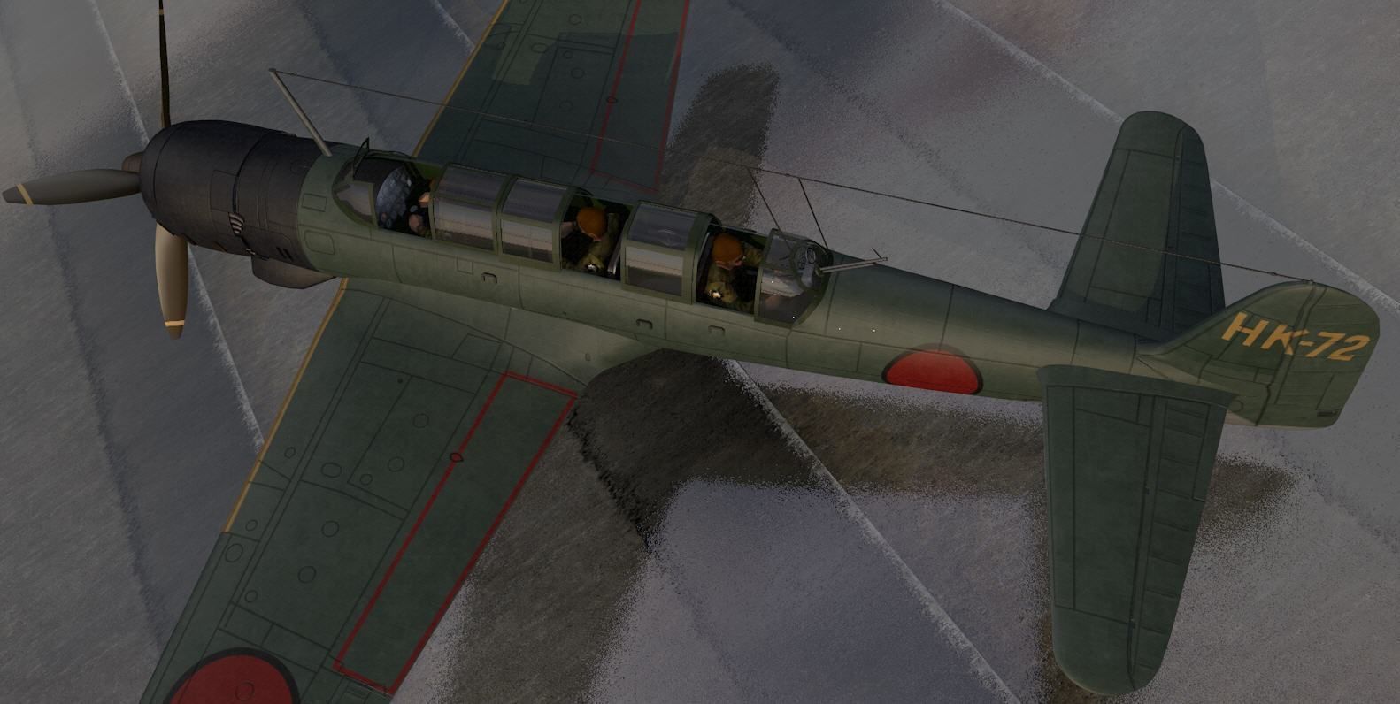 Nakajima C6N1 Saiun - aka Myrt 3D model_5