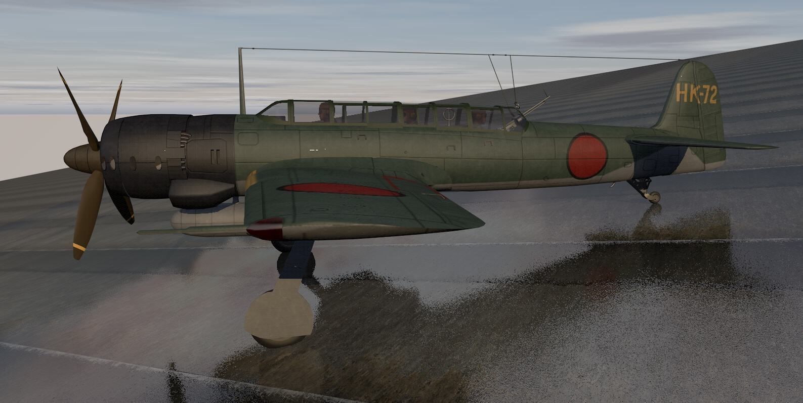 Nakajima C6N1 Saiun - aka Myrt 3D model_2