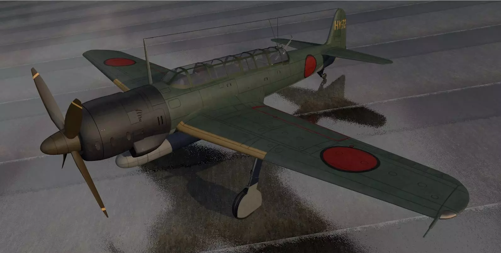 Nakajima C6N1 Saiun - aka Myrt 3D model_0