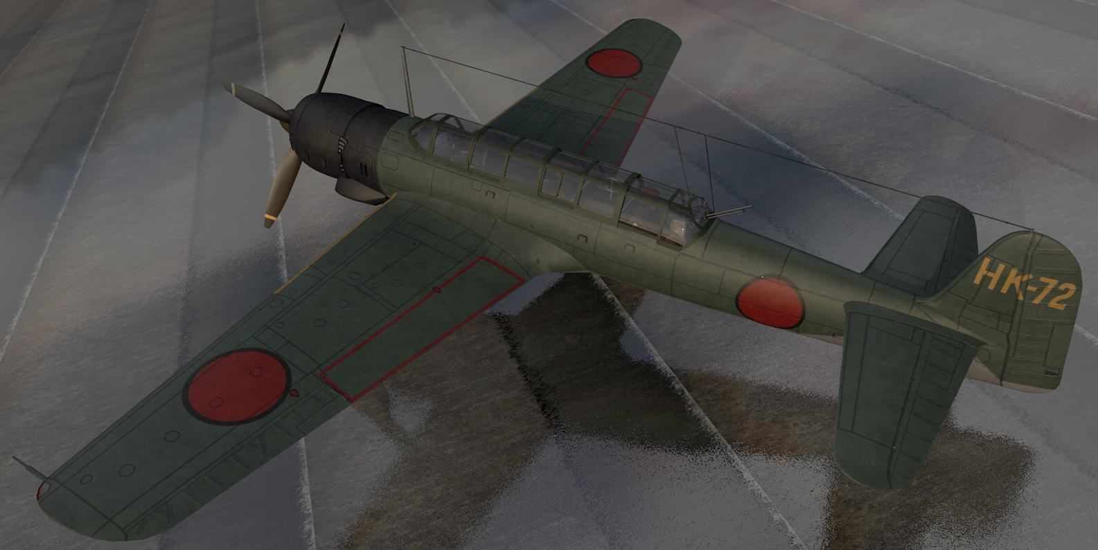 Nakajima C6N1 Saiun - aka Myrt 3D model_1