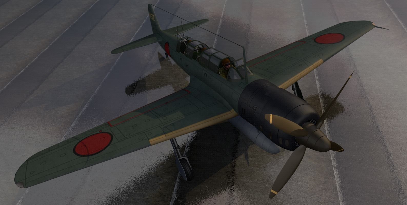 Nakajima C6N1 Saiun - aka Myrt 3D model_4