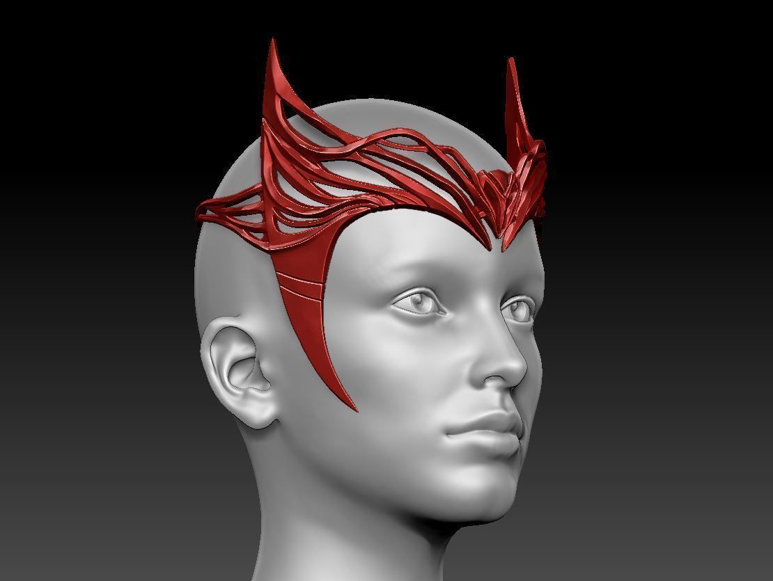 Scarlet Witch Crown - Wanda Tiara - Multiverse of Madness 3D print model_3