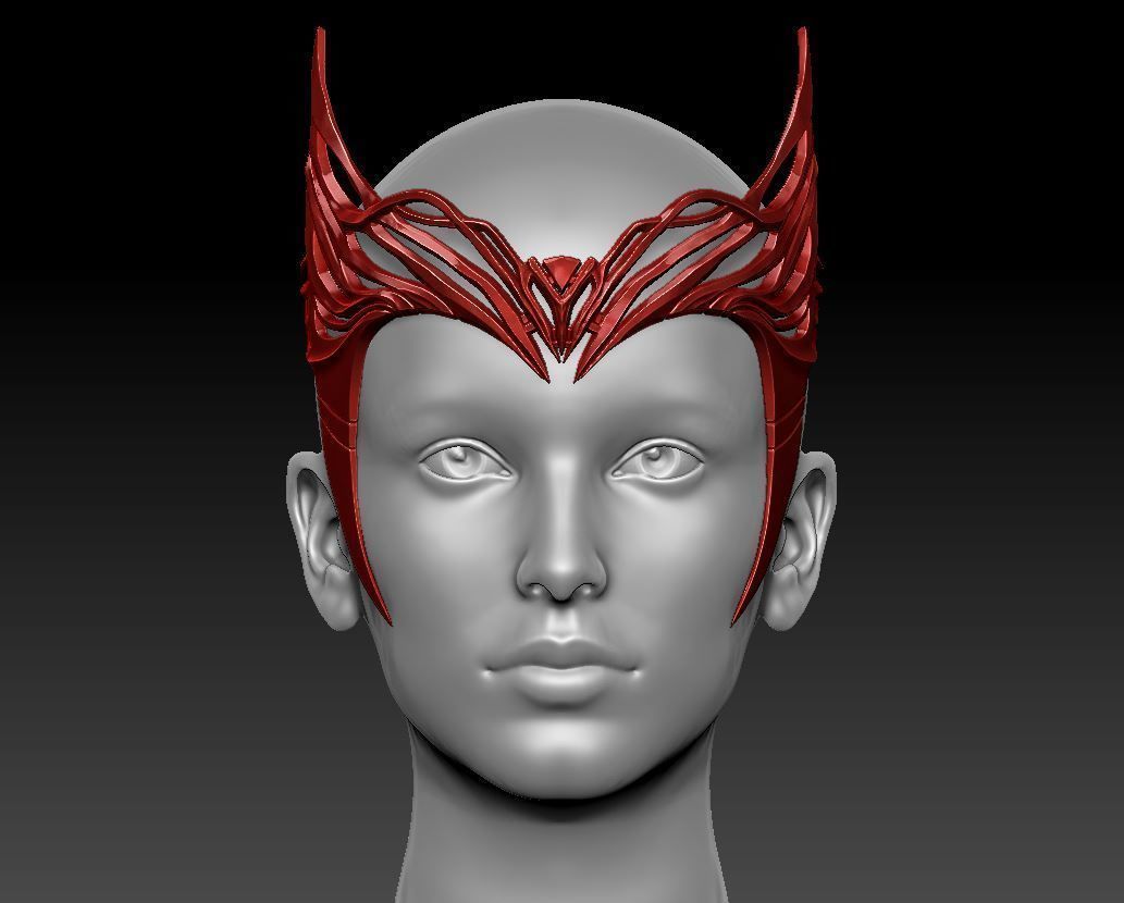 Scarlet Witch Crown - Wanda Tiara - Multiverse of Madness 3D print model_1