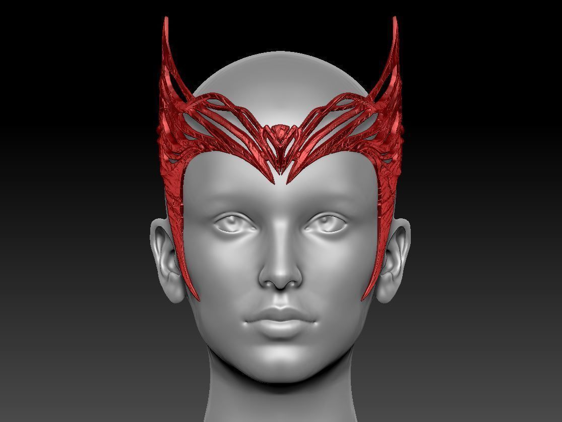Scarlet Witch Crown - Wanda Tiara - Multiverse of Madness 3D print model_2