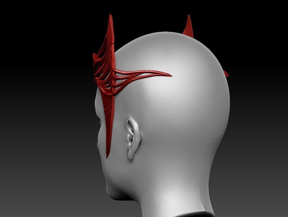 Scarlet Witch Crown - Wanda Tiara - Multiverse of Madness 3D print model_4