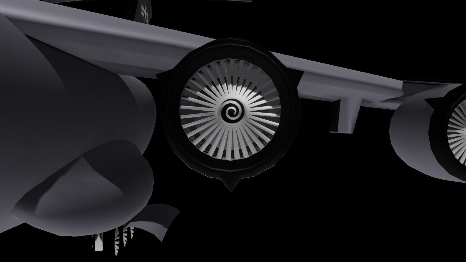 c-17 globemaster III Low-poly 3D model_9