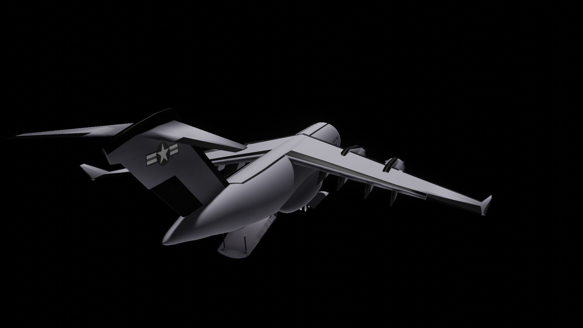 c-17 globemaster III Low-poly 3D model_7