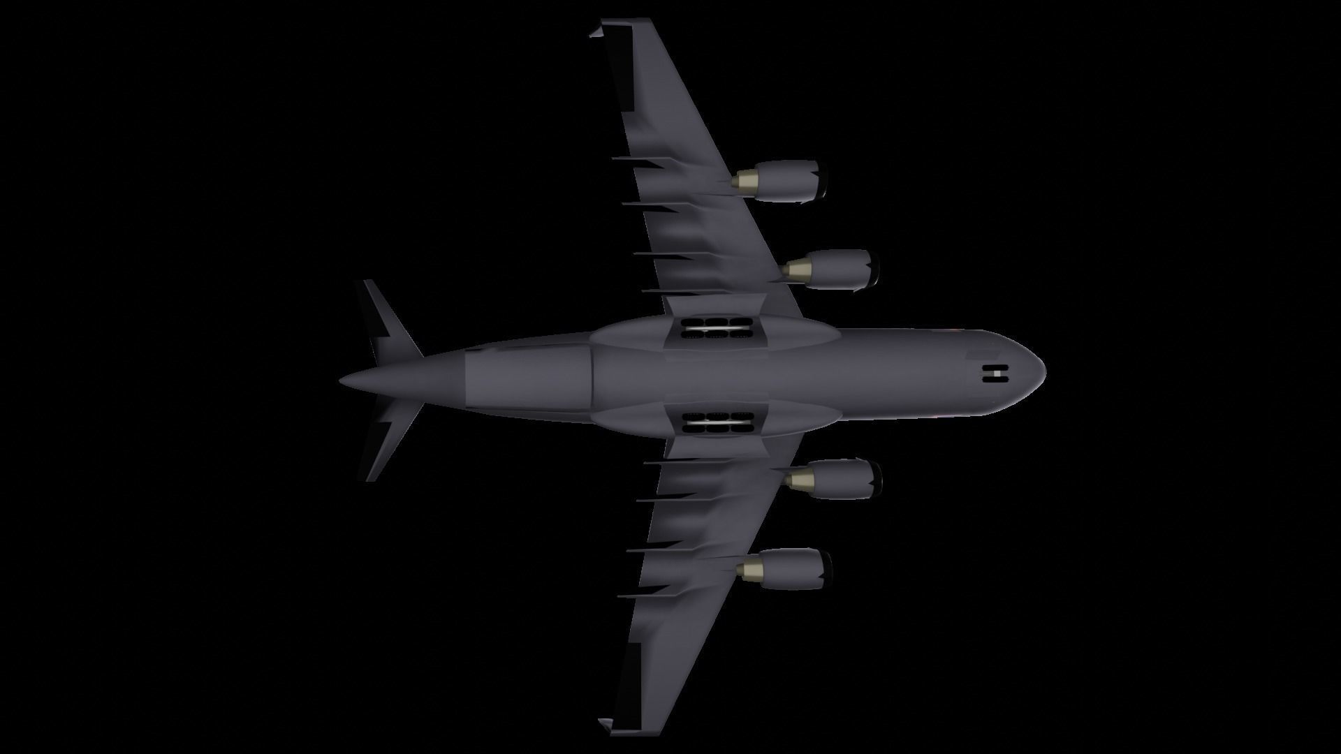 c-17 globemaster III Low-poly 3D model_8