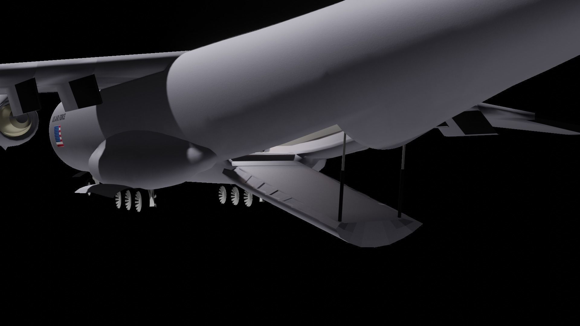 c-17 globemaster III Low-poly 3D model_6