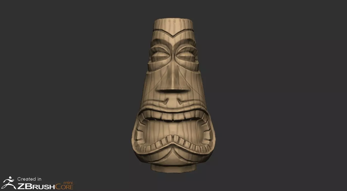 Finding Nemo Tiki God 1  - 3D model - Printable 3D print model_0