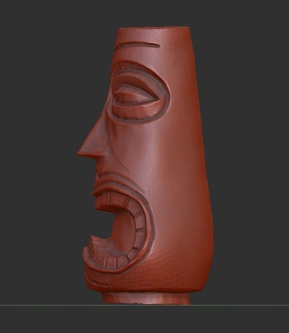 Finding Nemo Tiki God 1  - 3D model - Printable 3D print model_4