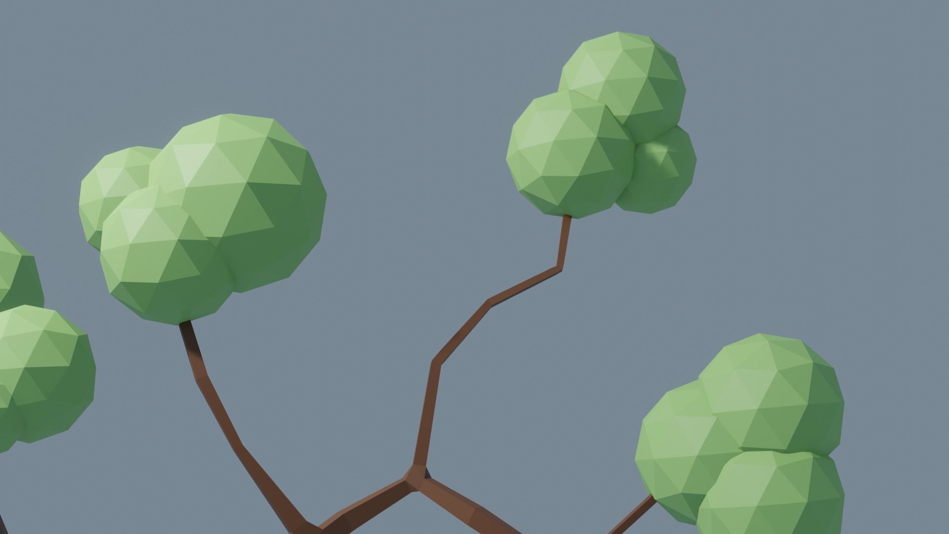 Low Poly Tree 1 3D model_4