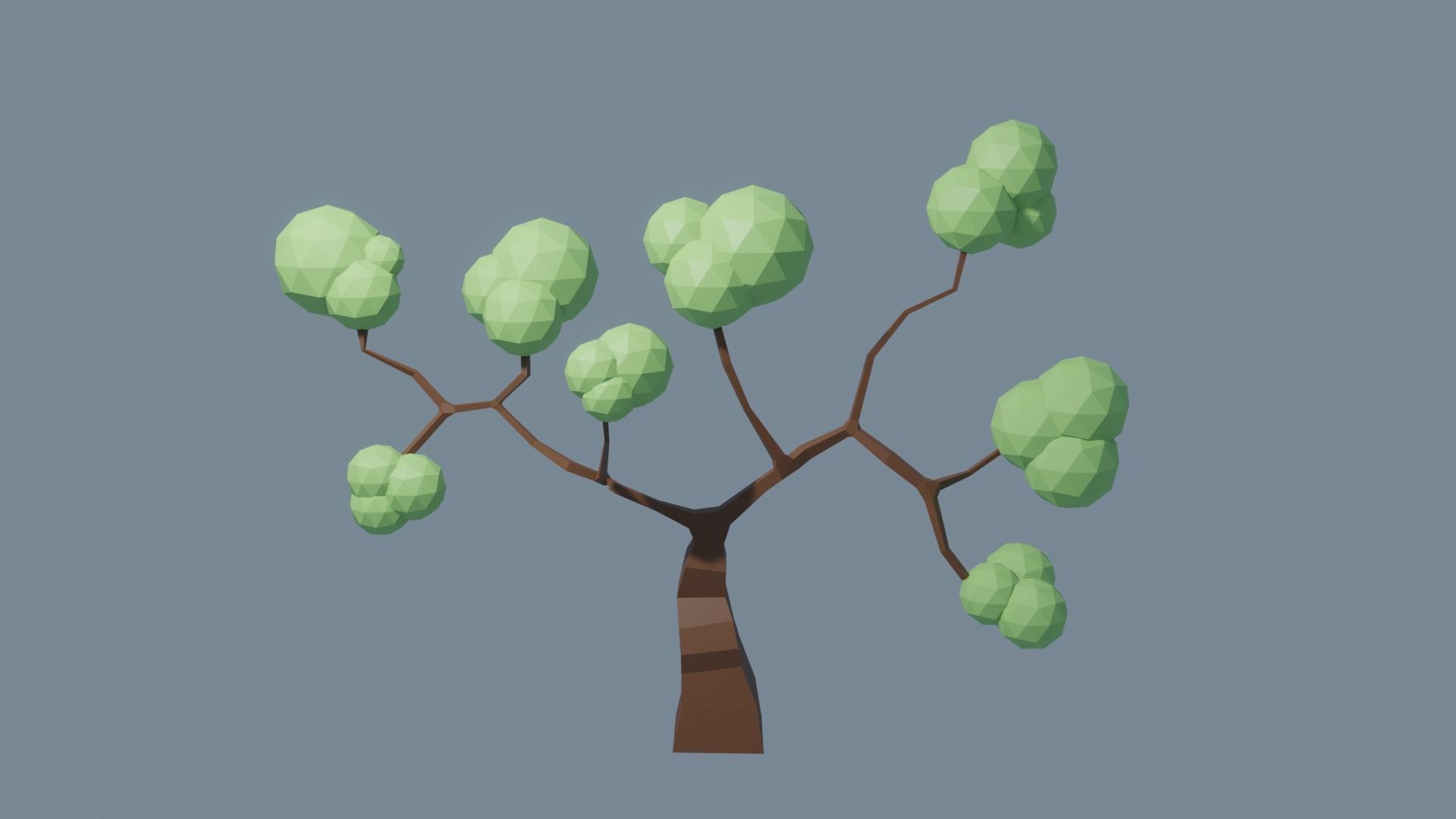 Low Poly Tree 1 3D model_1