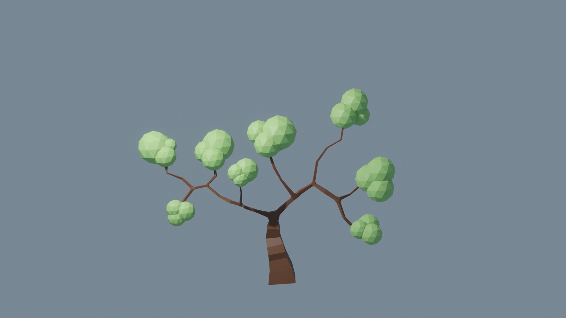 Low Poly Tree 1 3D model_20