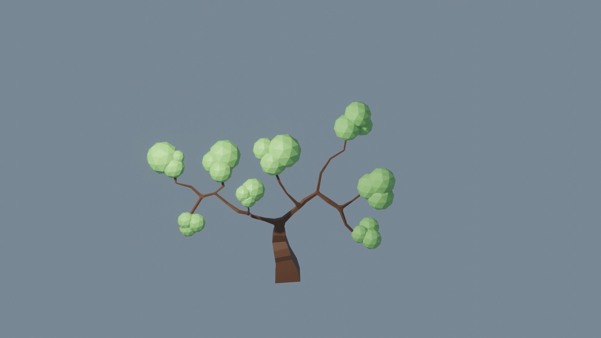 Low Poly Tree 1 3D model_19