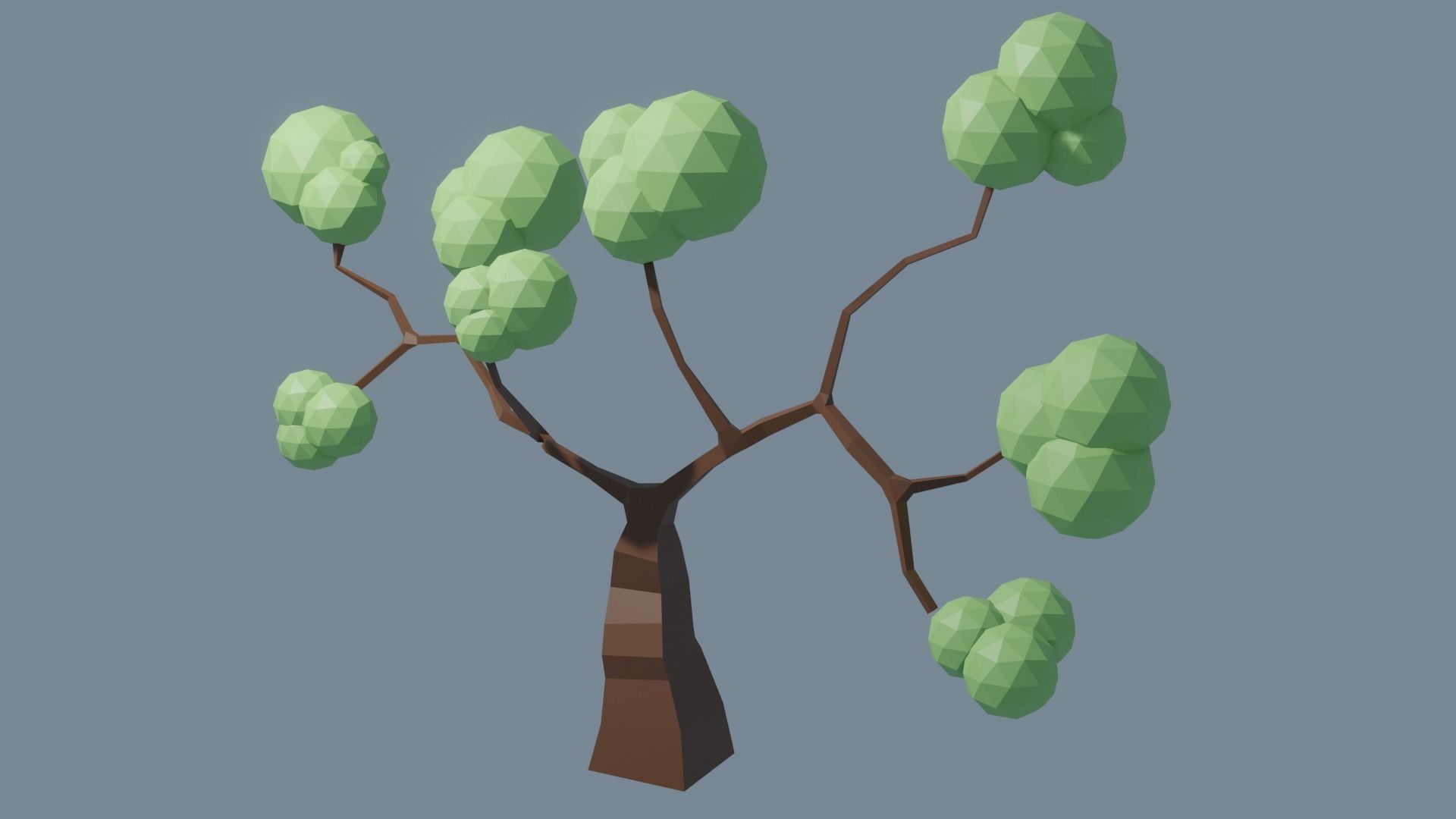 Low Poly Tree 1 3D model_3