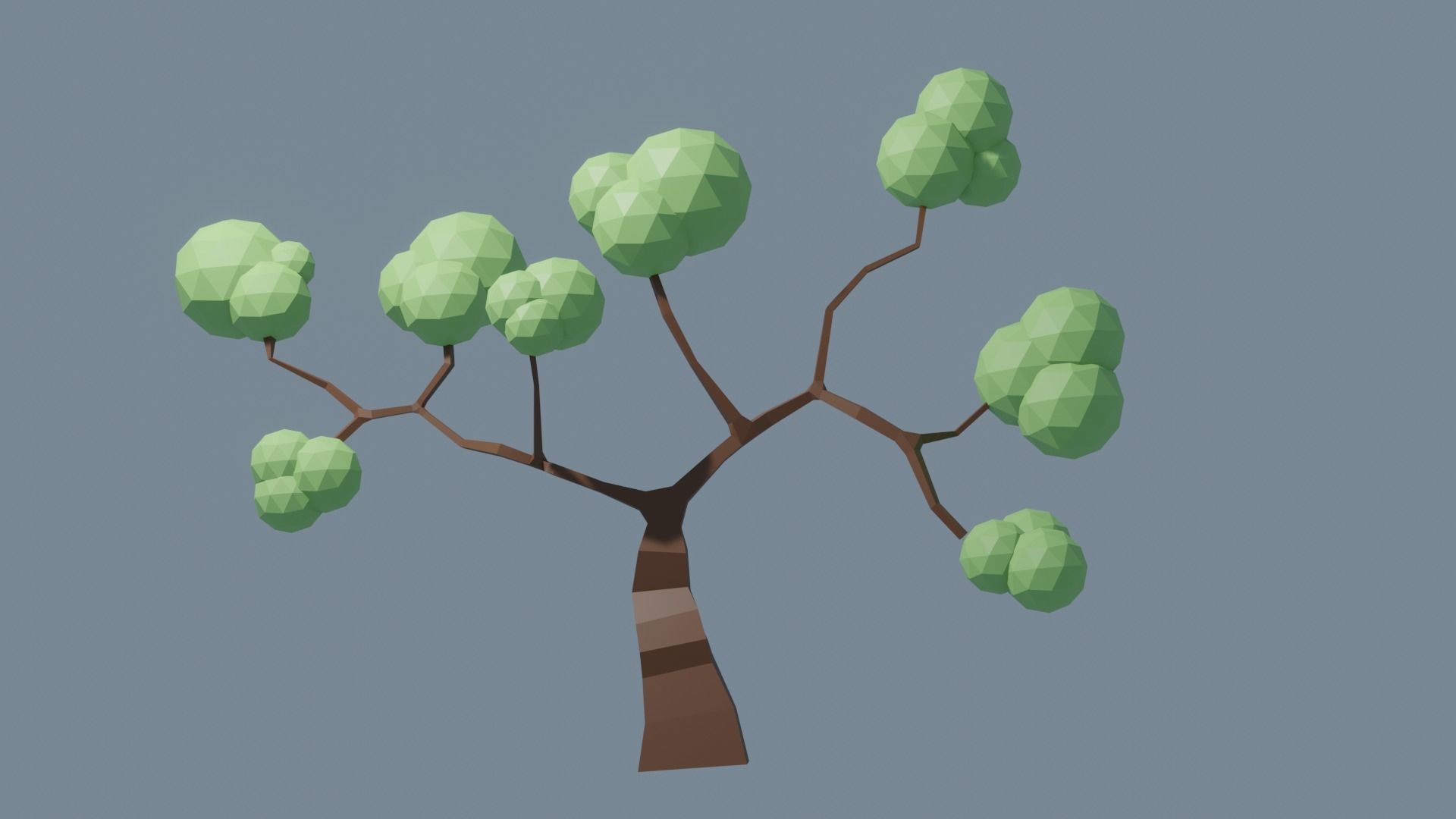 Low Poly Tree 1 3D model_16