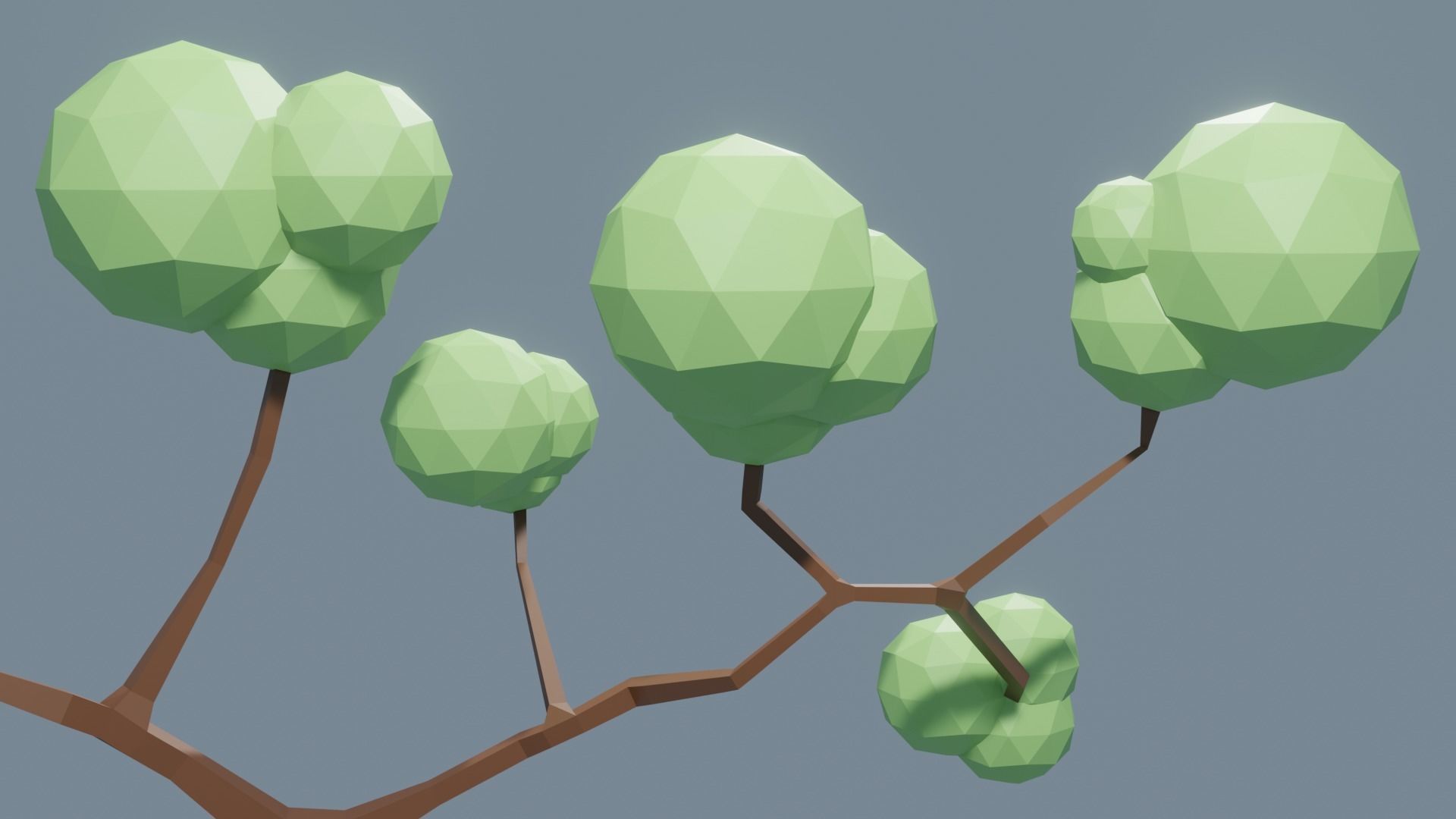 Low Poly Tree 1 3D model_13