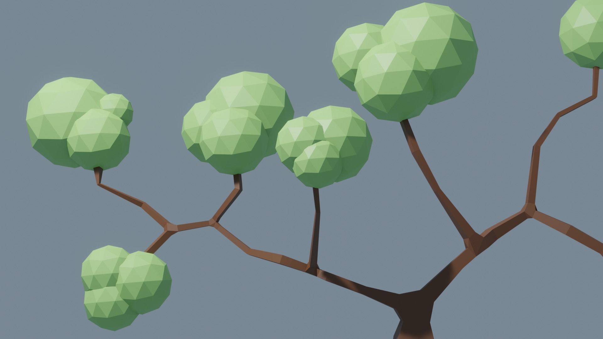 Low Poly Tree 1 3D model_5