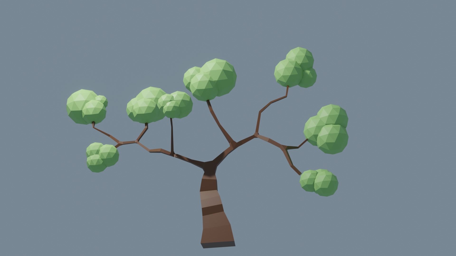 Low Poly Tree 1 3D model_17