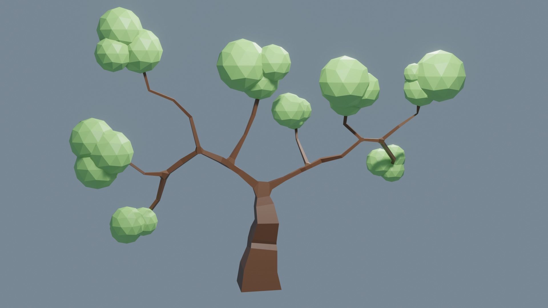 Low Poly Tree 1 3D model_11