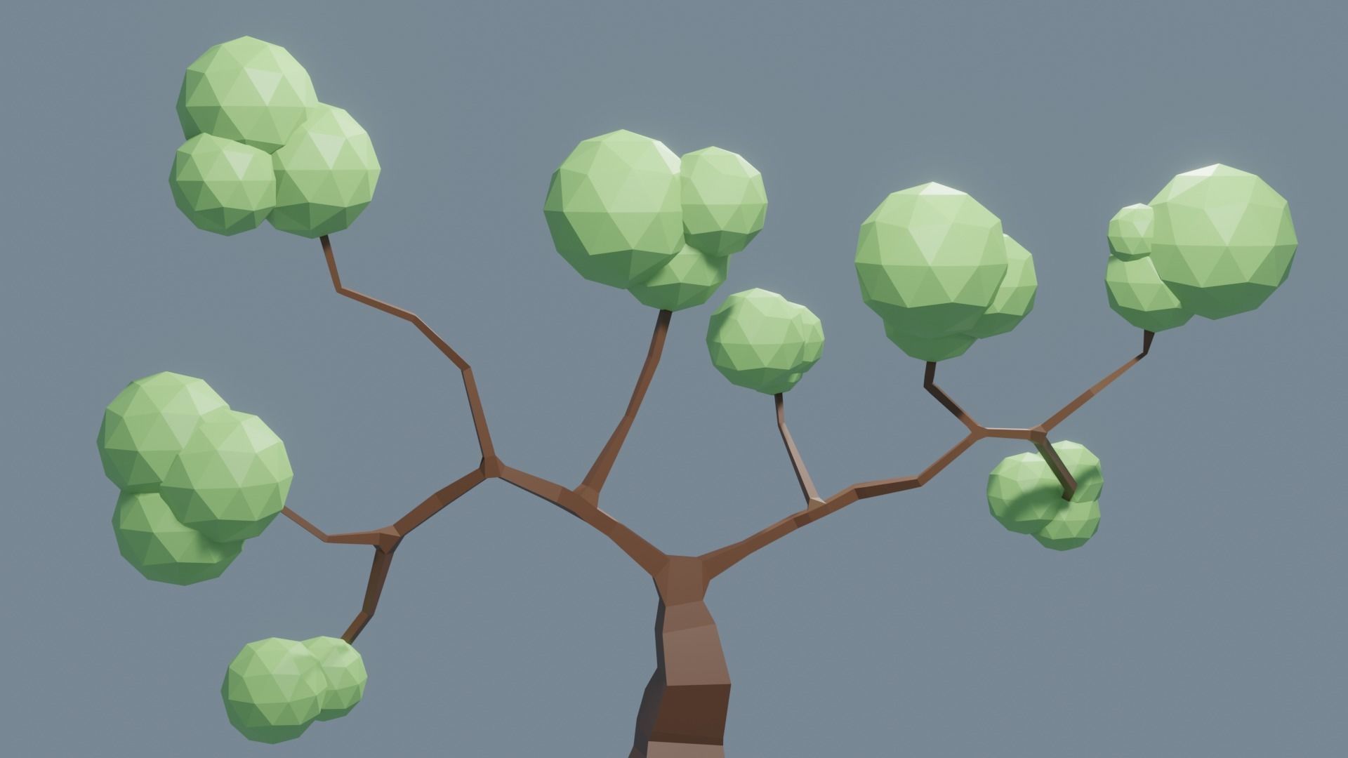 Low Poly Tree 1 3D model_12