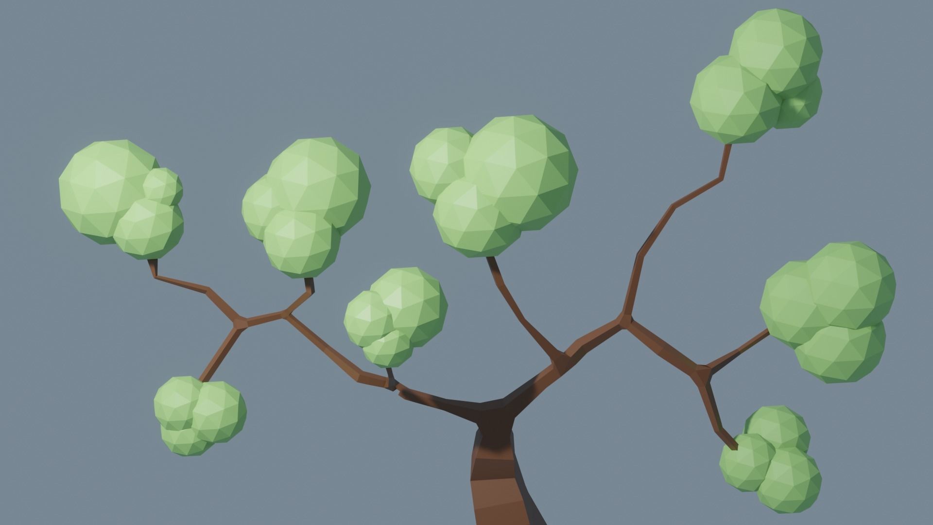 Low Poly Tree 1 3D model_9