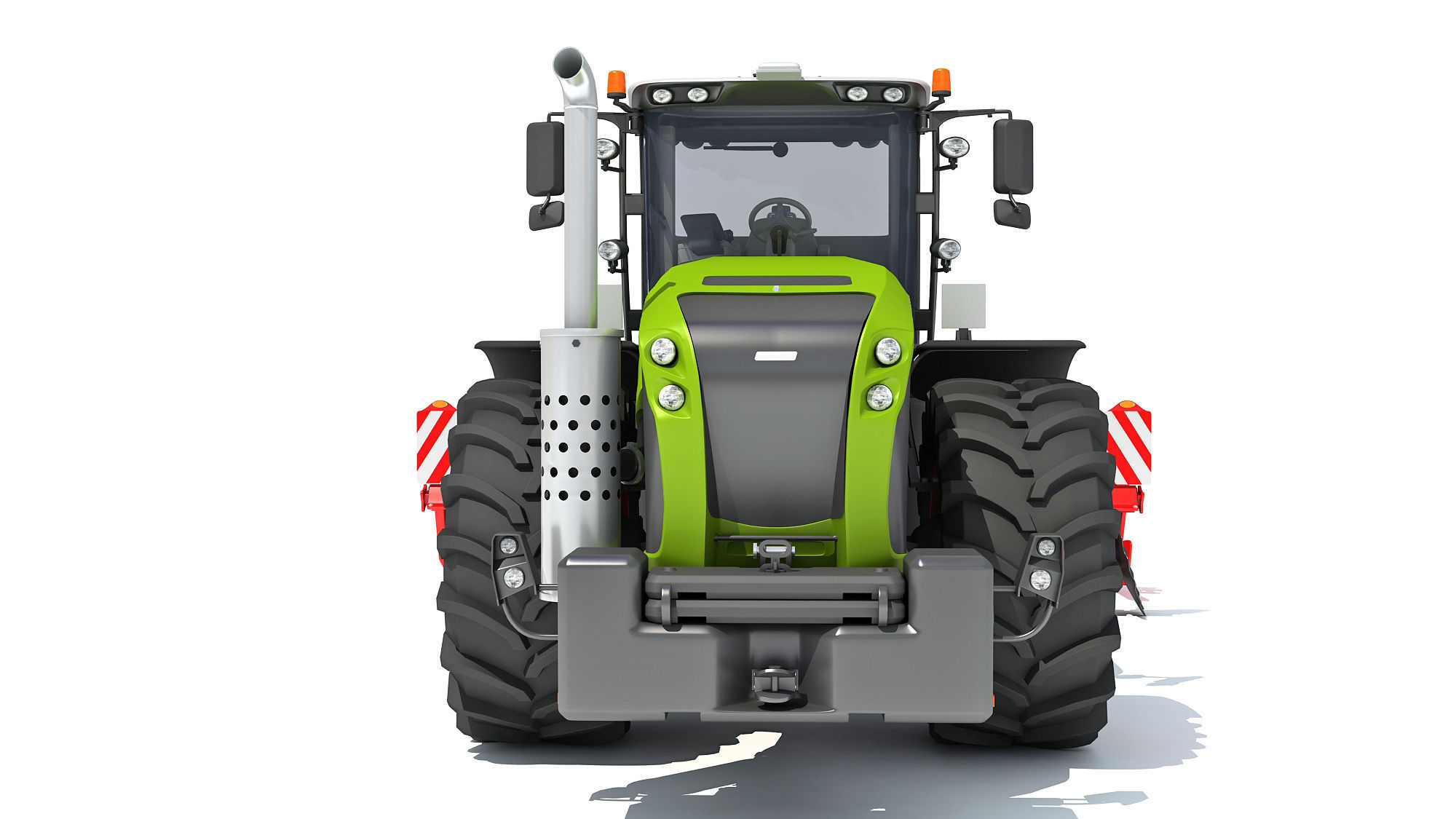 Tractor with Disc Harrow 3D model_10