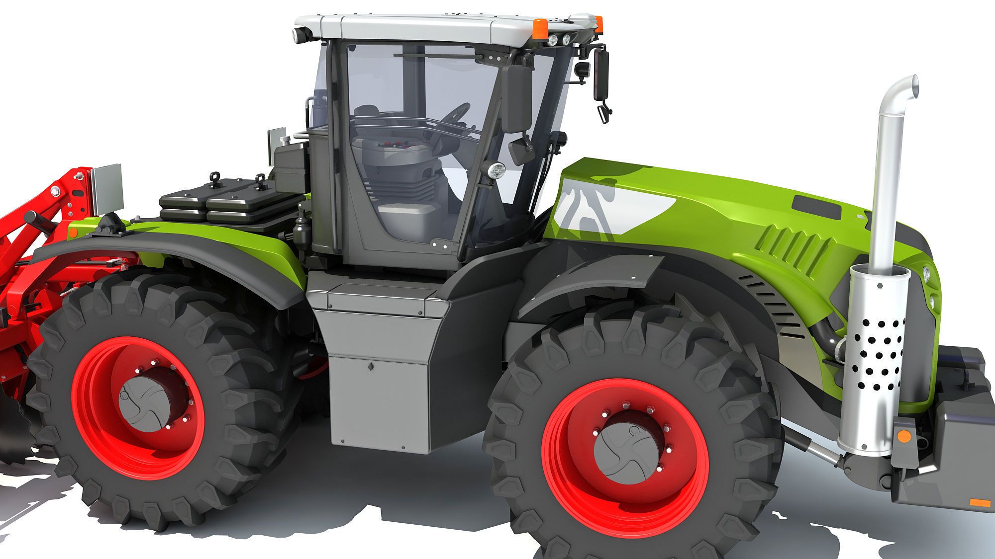 Tractor with Disc Harrow 3D model_15