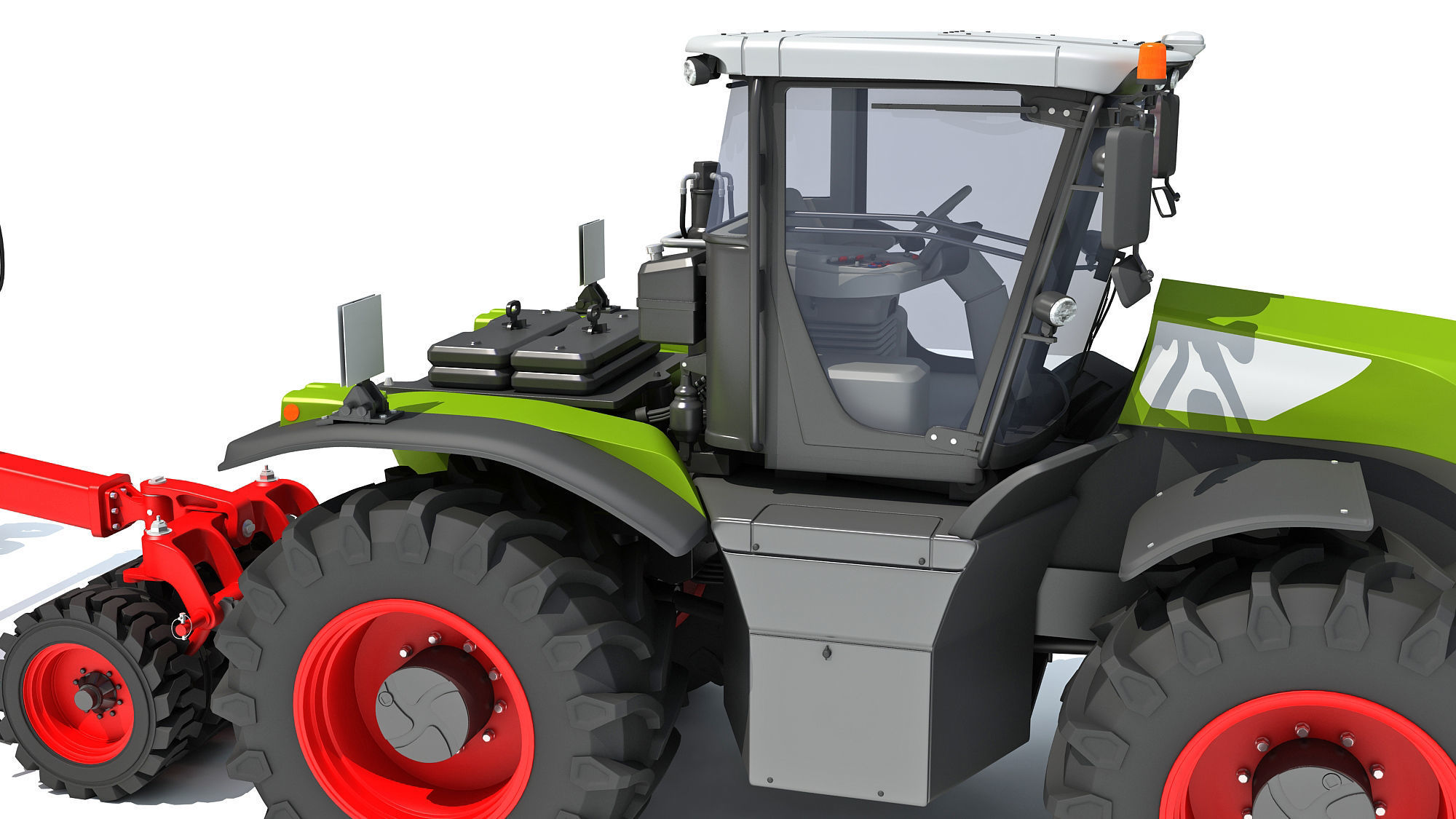 Tractor with Seed Drill 3D model_15