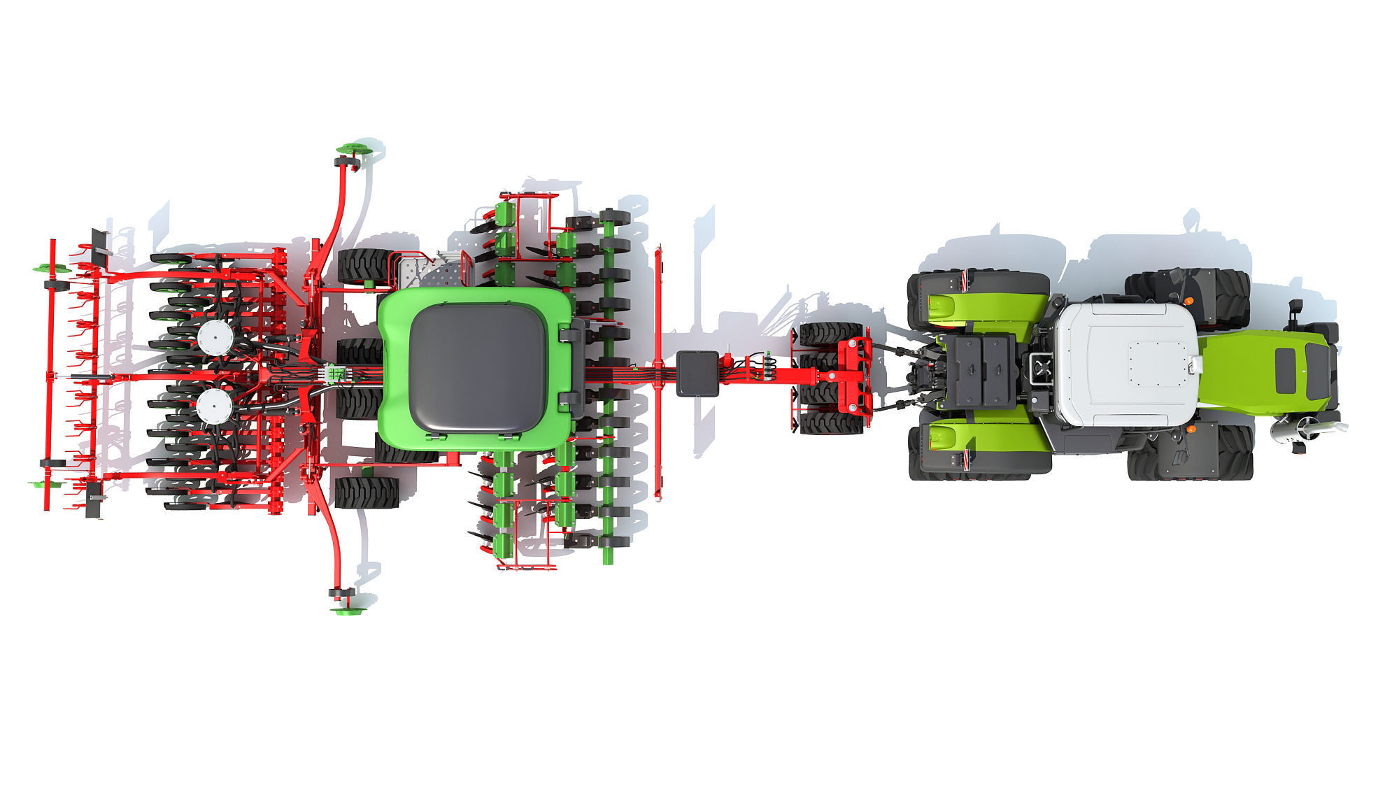 Tractor with Seed Drill 3D model_6