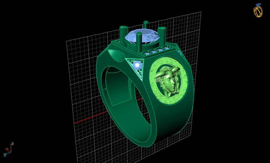 rings men 3D print model_0