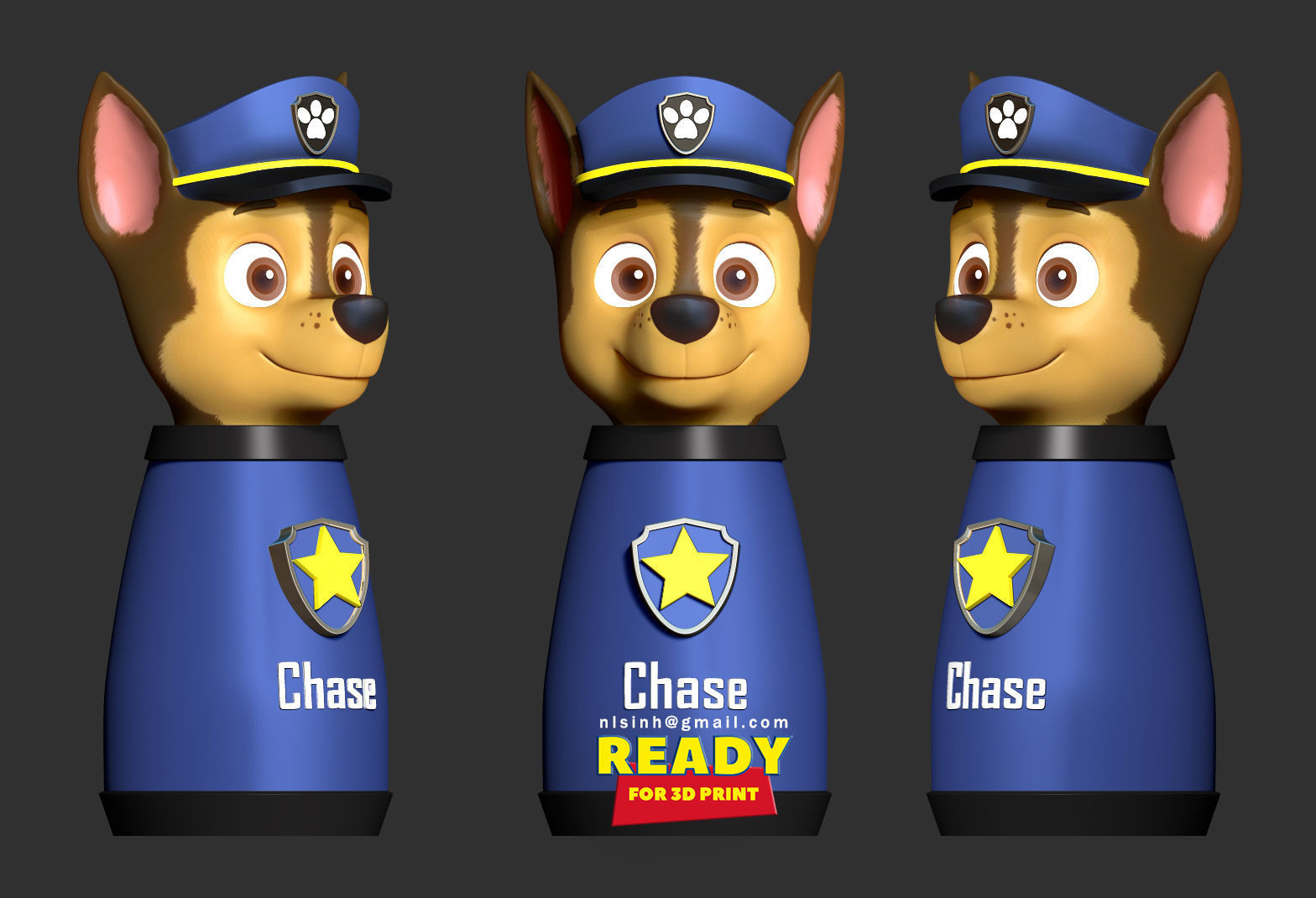 Chase - Paw Patrol 3D print model_4