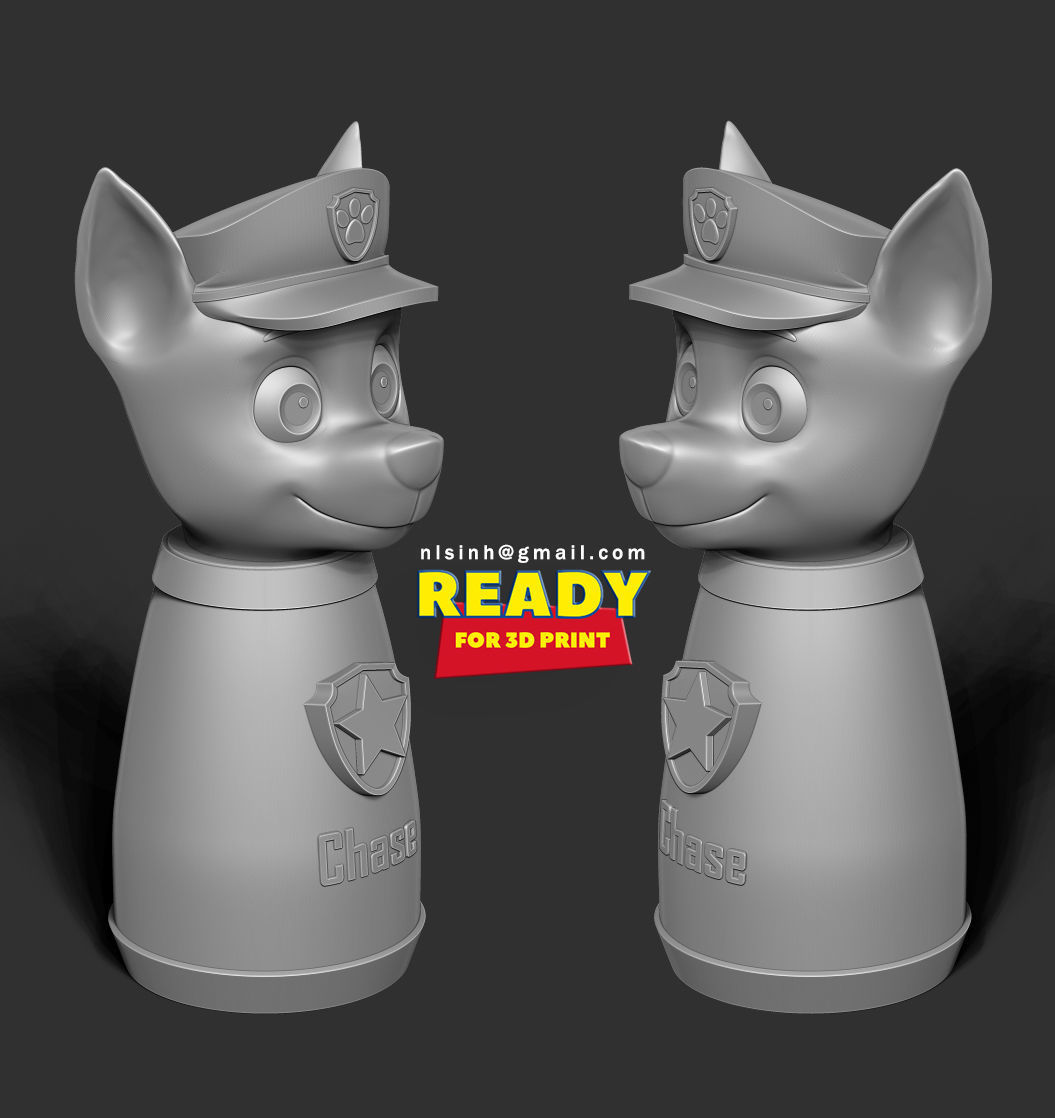 Chase - Paw Patrol 3D print model_3