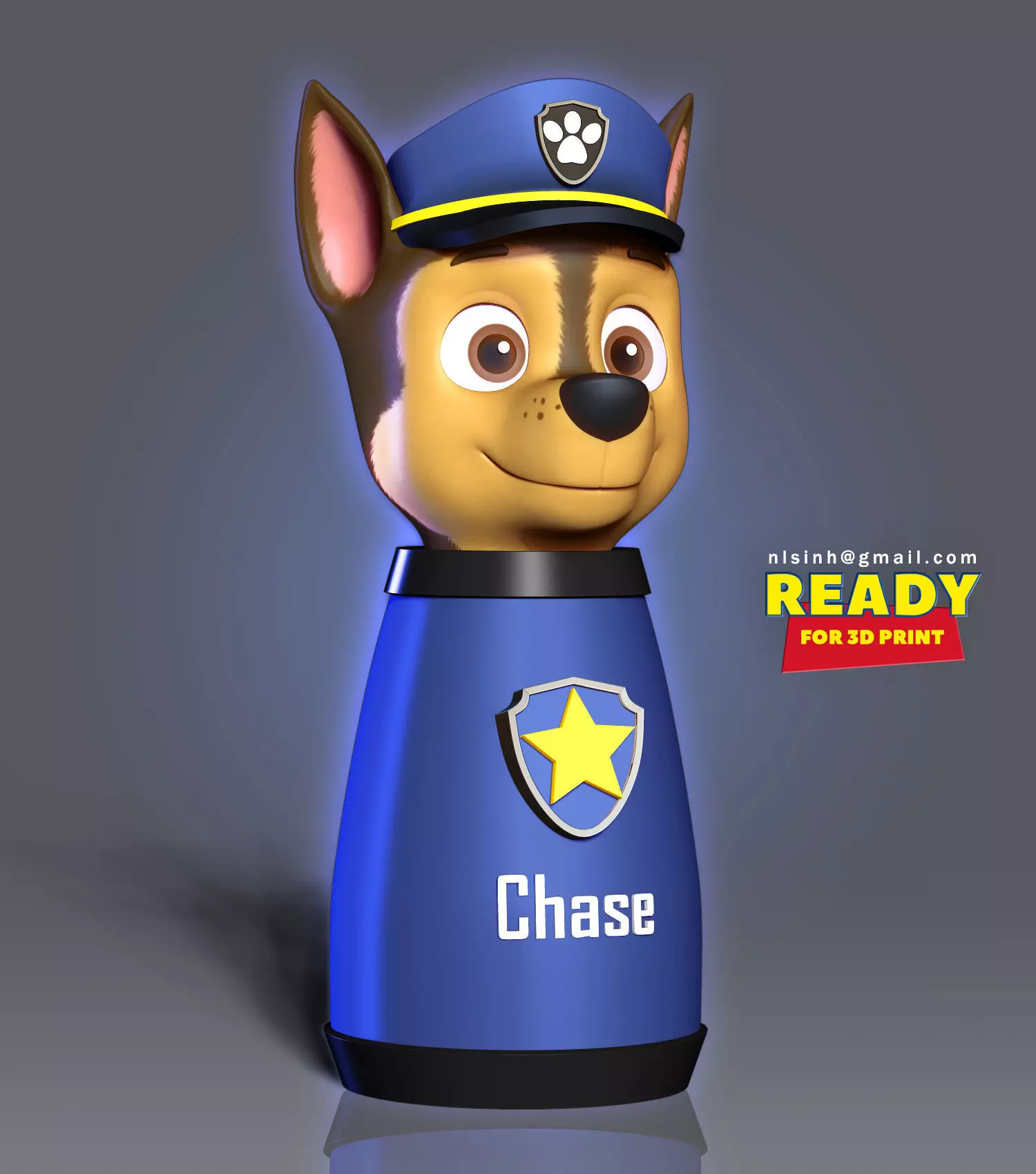 Chase - Paw Patrol 3D print model_0