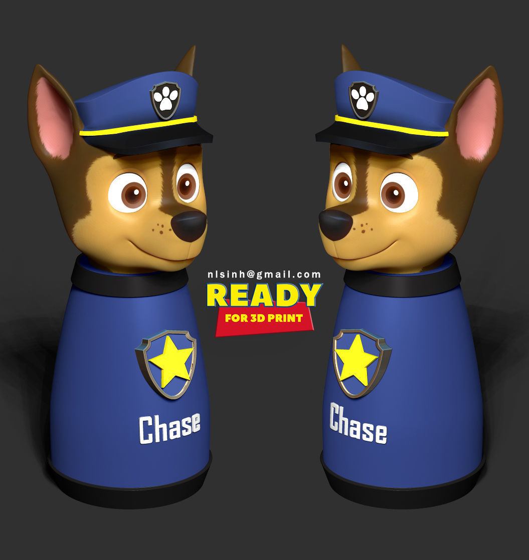 Chase - Paw Patrol 3D print model_1