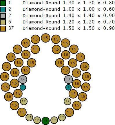 Buda Pendant with stones and Bail 3D print model_9