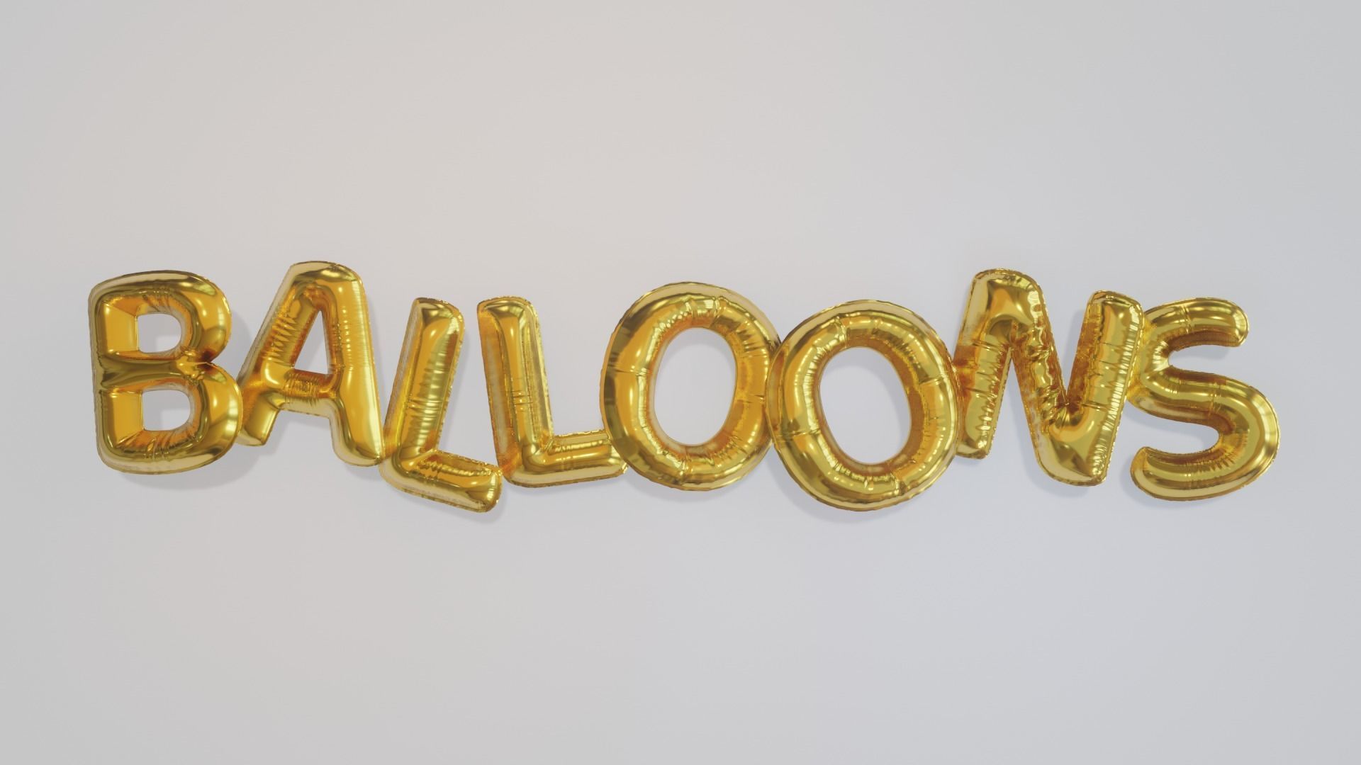 Balloon Alphabet 3D model_3