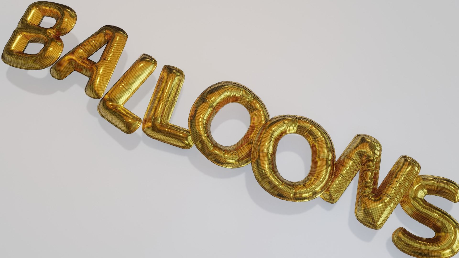 Balloon Alphabet 3D model_6