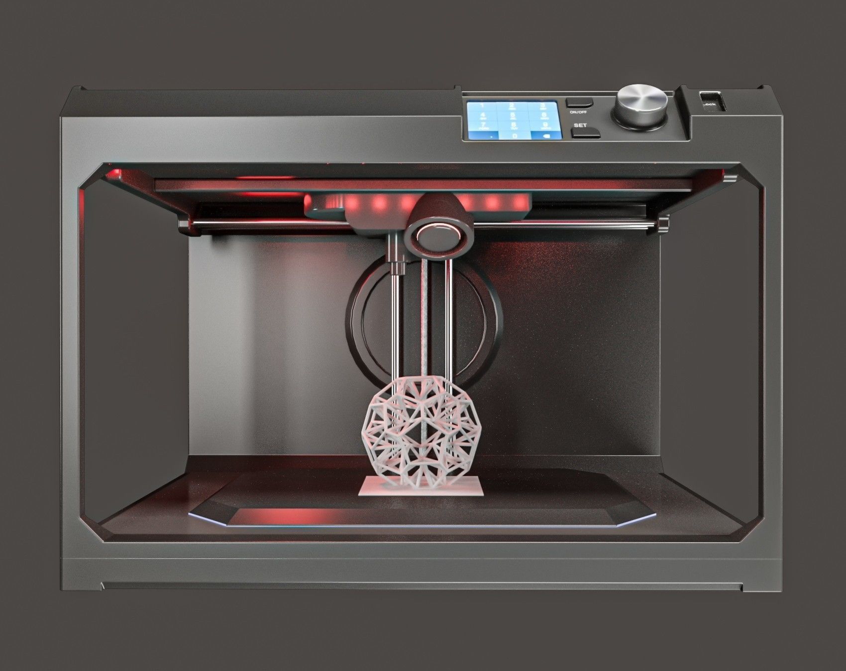 3d printer Low-poly 3D model_6