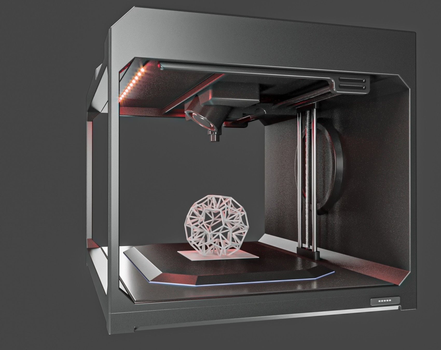 3d printer Low-poly 3D model_3