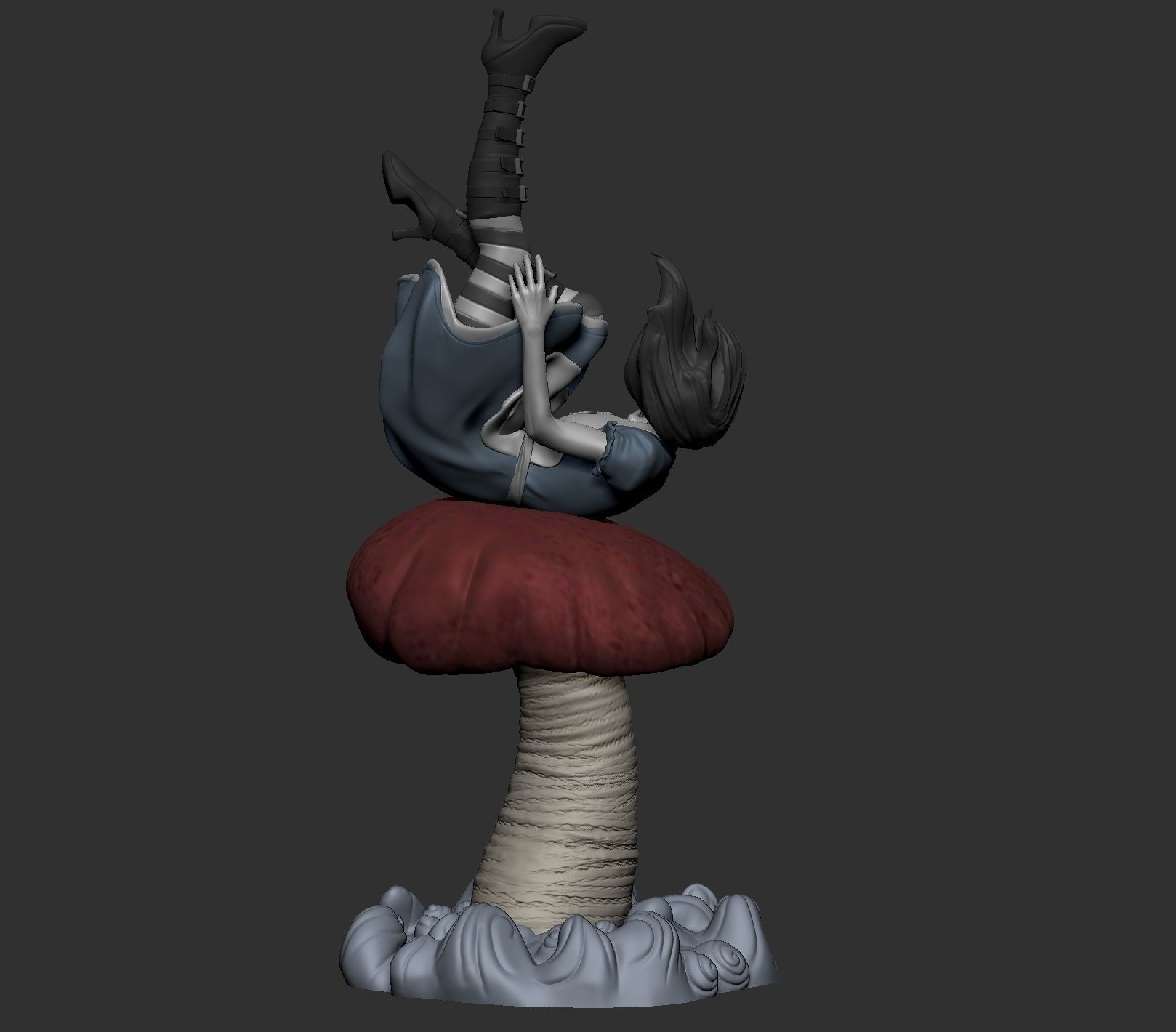 Alice Falling 3D print model_10