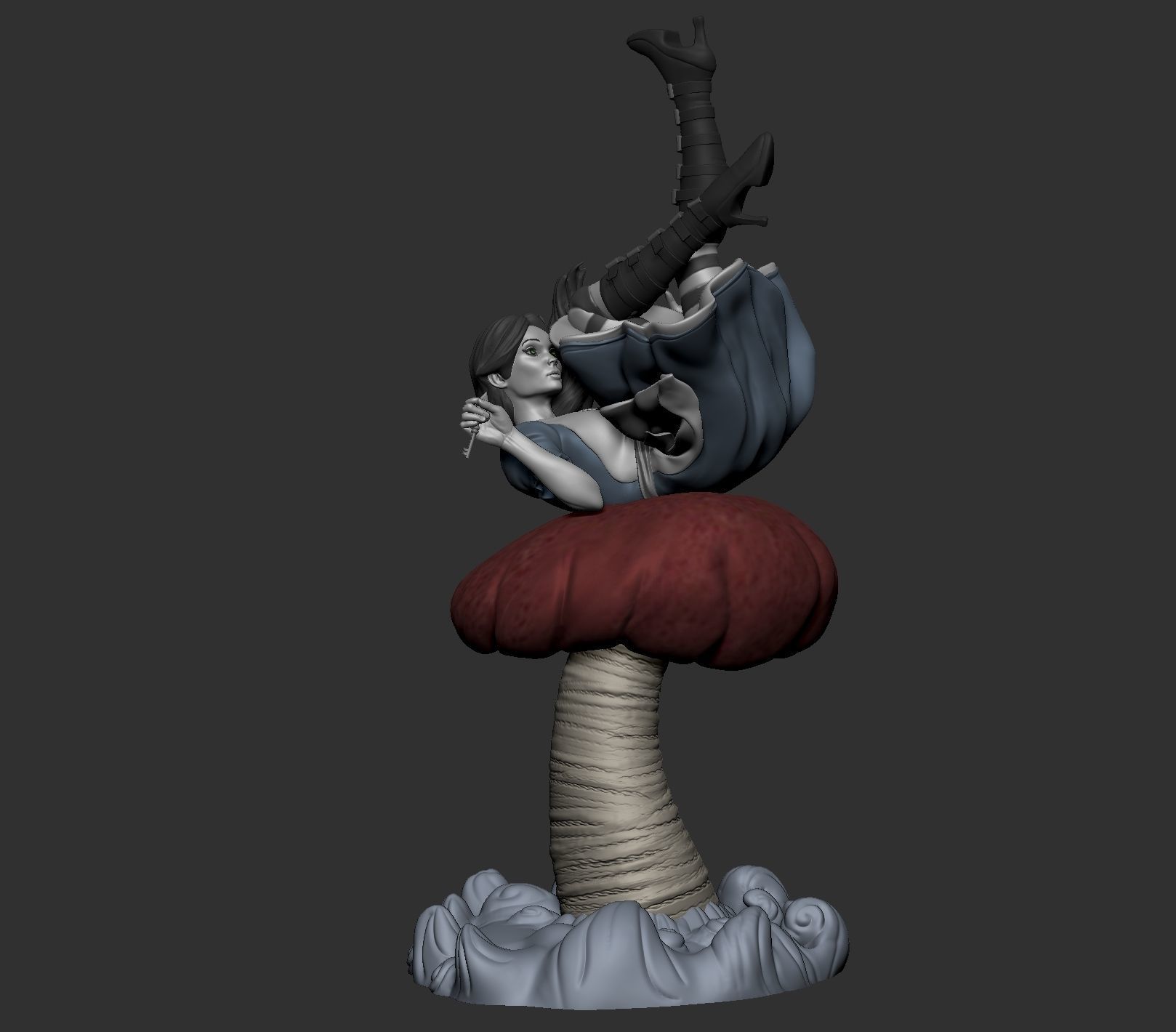 Alice Falling 3D print model_2