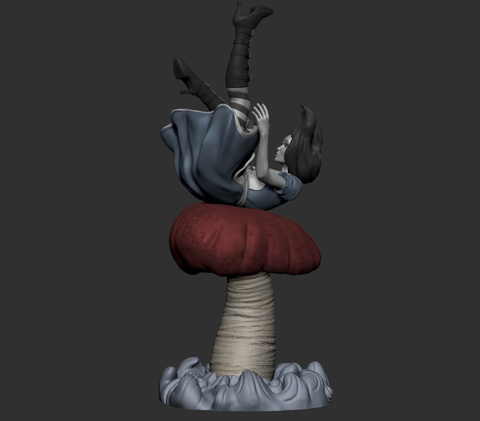 Alice Falling 3D print model_8