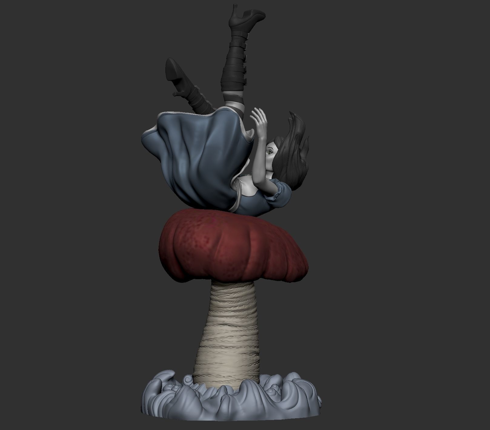 Alice Falling 3D print model_6