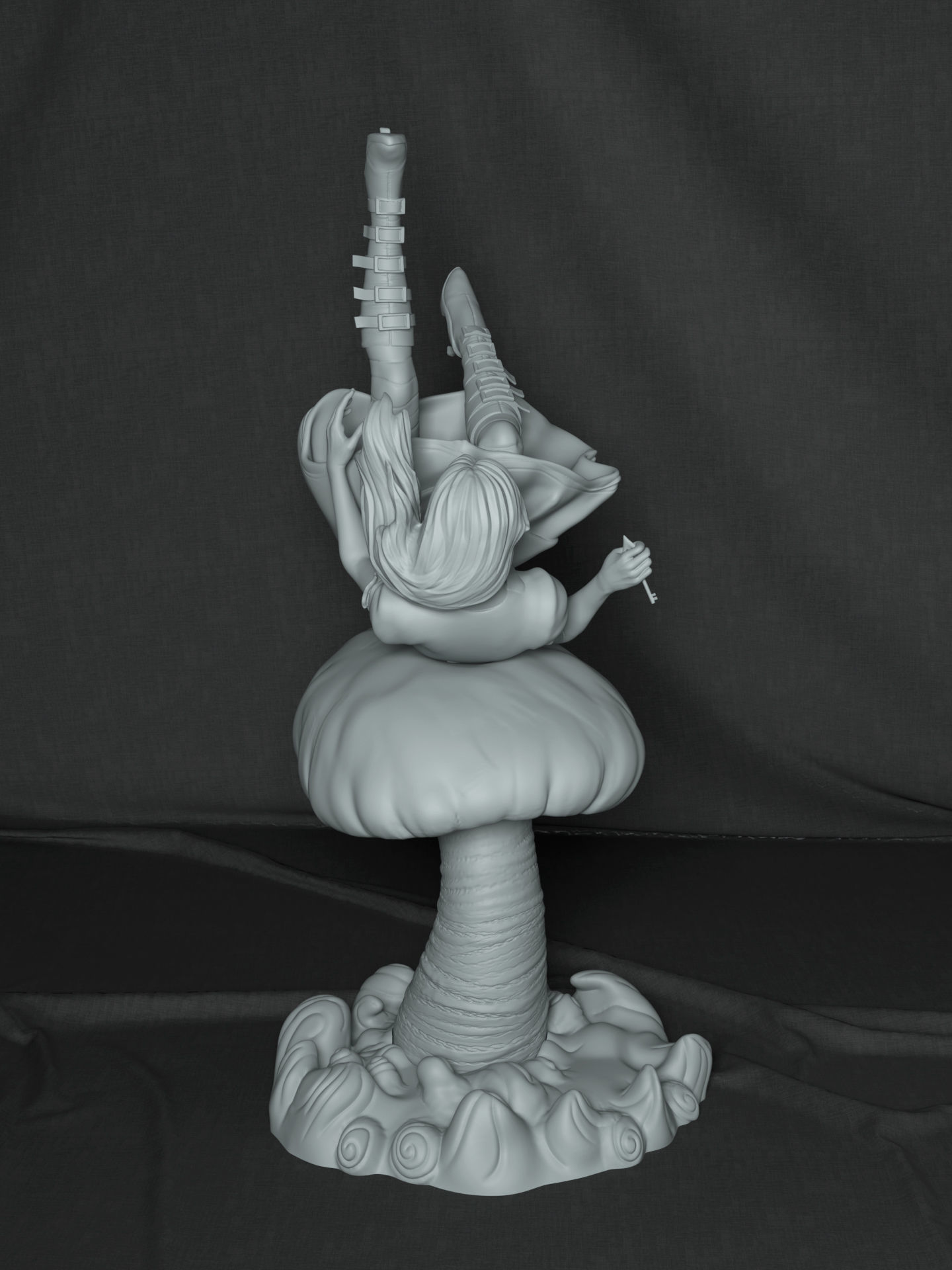 Alice Falling 3D print model_9