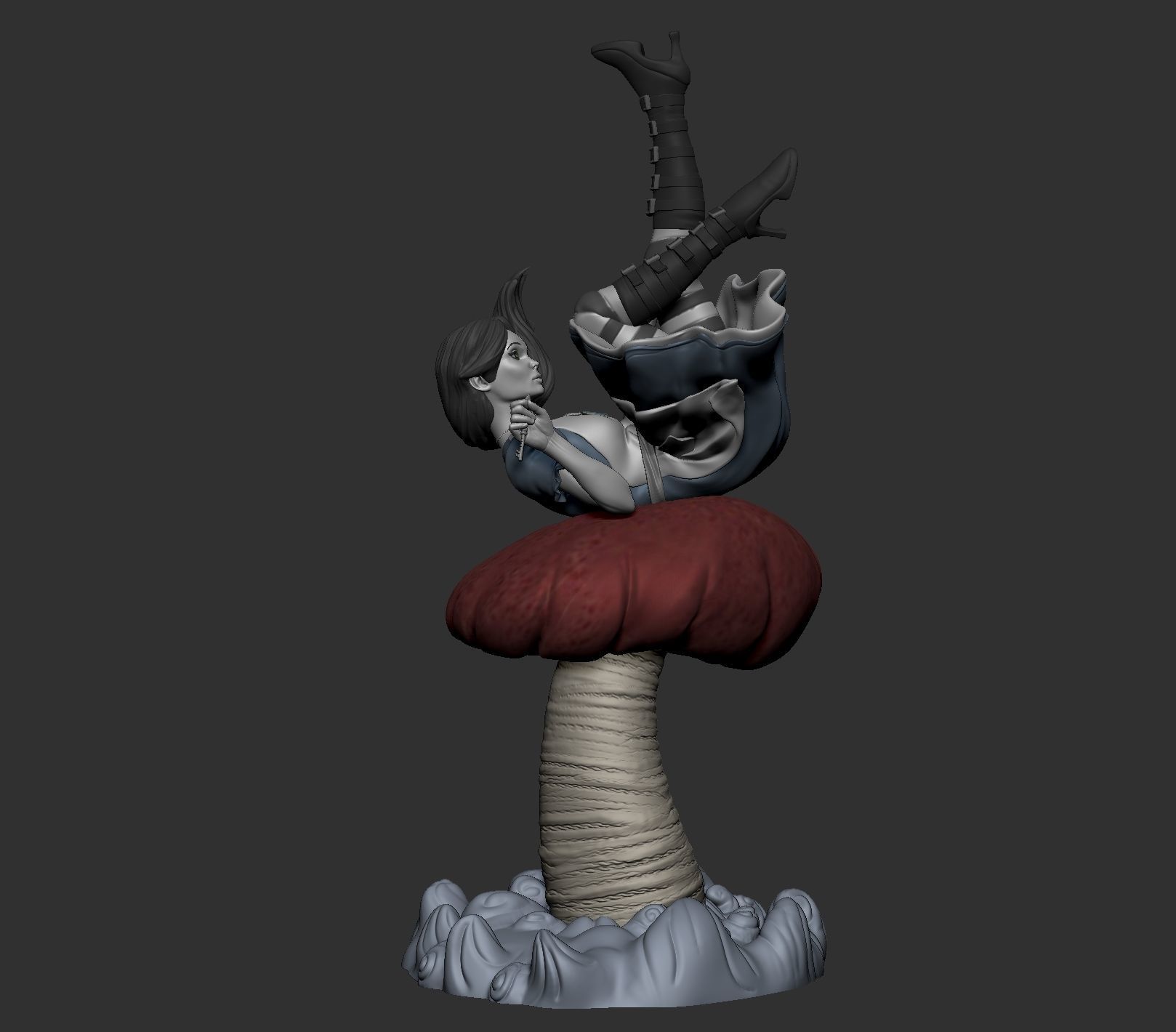 Alice Falling 3D print model_1