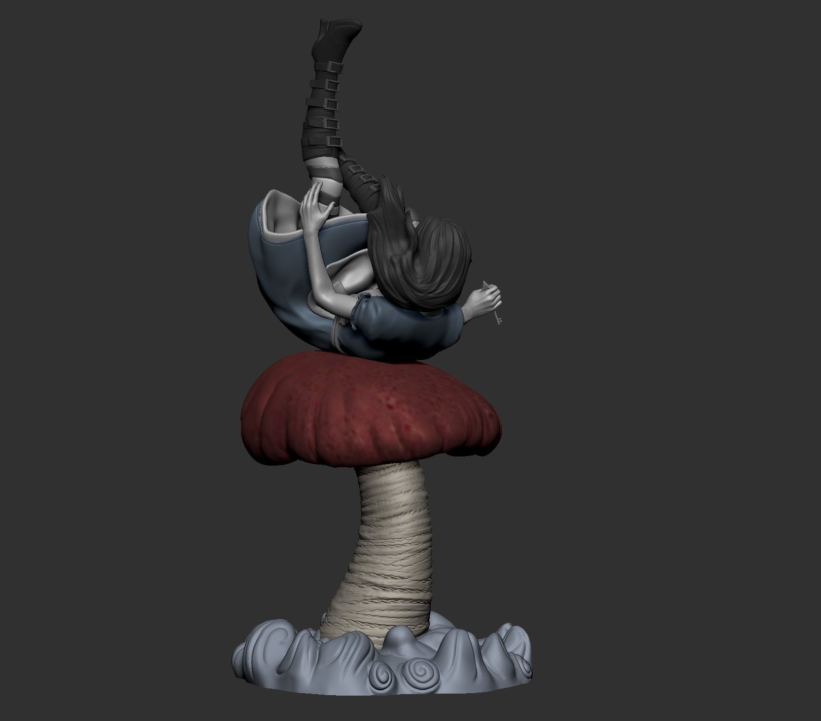 Alice Falling 3D print model_11