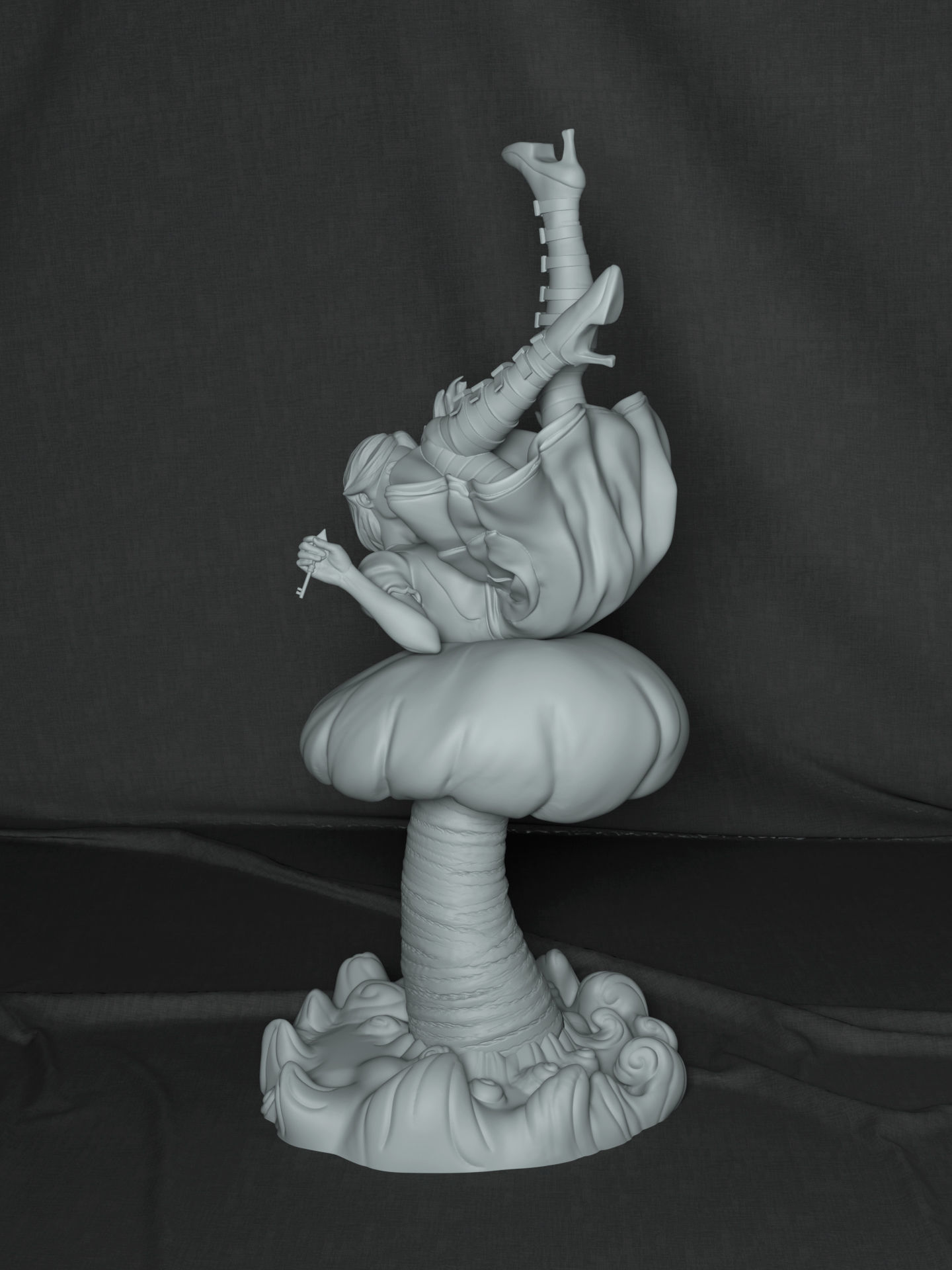 Alice Falling 3D print model_3